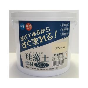 フジワラ化学 珪藻土 壁材MIX 3kg クリーム 209607 (62-8722-55)の商品画像