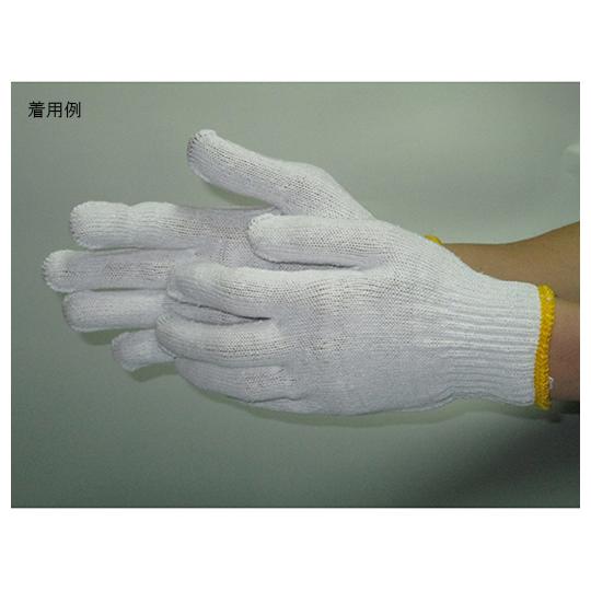 富士手袋工業 日本一軍手 10ゲージ 白 フリー 12双組×60袋 4841 (62-9223-54...