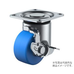 HG-S型キャスター 自在車プレート式 ストッパー付 ユーエイ HG-50MCS (62-9783-77)の商品画像