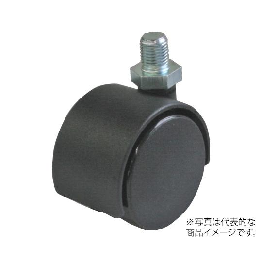 P型キャスター 自在車ねじ込み式双輪 ユーエイ PT-50T,M12×15 (62-9789-09)