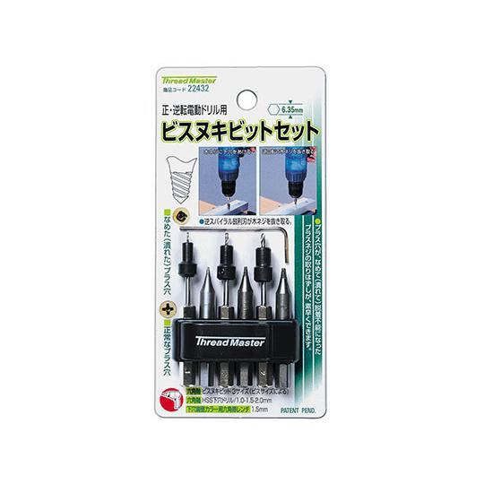 ストッパー付六角軸下穴ドリルセット イチネンMTM 22432 (62-9927-66)