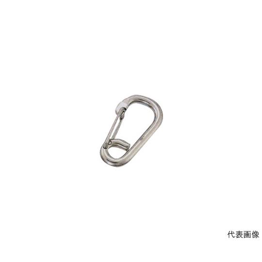 ステンレス R型フック 線径6mm長さ64mm 水本機械製作所 LR6 (63-1145-34)
