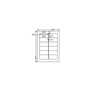 東洋印刷 ナナワードラベル A4/12面 500枚 LDW12PG (63-1545-99)の商品画像