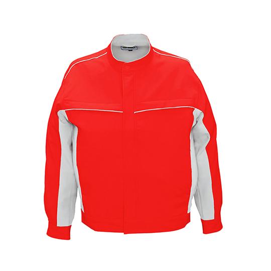 長袖ジャケット レッド×シルバーグレー ビッグボーン 2626-46-S (63-1785-21)