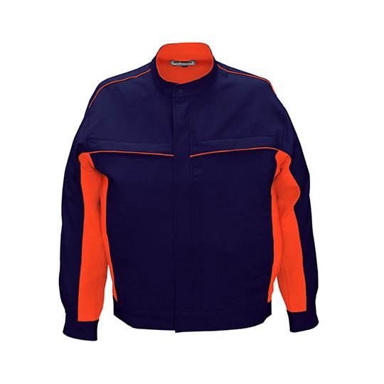 長袖ジャケット ネイビー×オレンジ ビッグボーン 2626-55-M (63-1785-28)