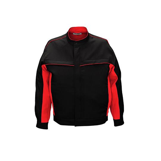 長袖ジャケット ブラック×レッド ビッグボーン 2626-74-S (63-1785-48)