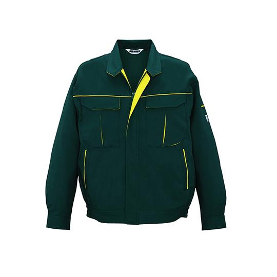 長袖ジャケット グリーン×イエロー ビッグボーン 2627-22-4L (63-1785-60)