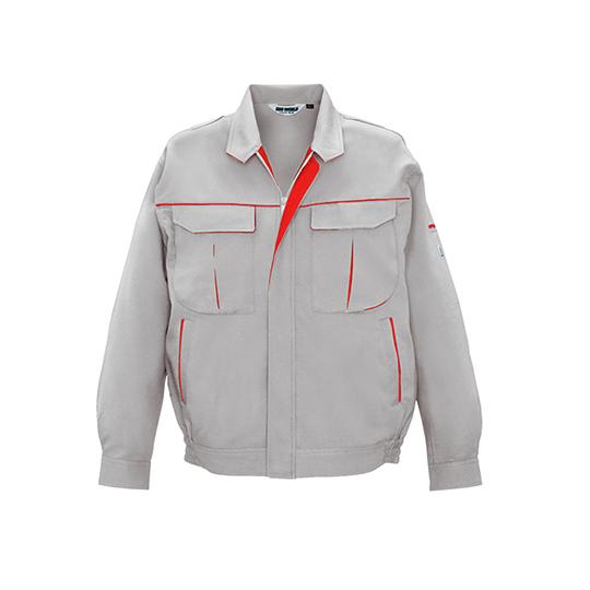 長袖ジャケット シルバーグレー×レッド ビッグボーン 2627-64-S (63-1785-97)