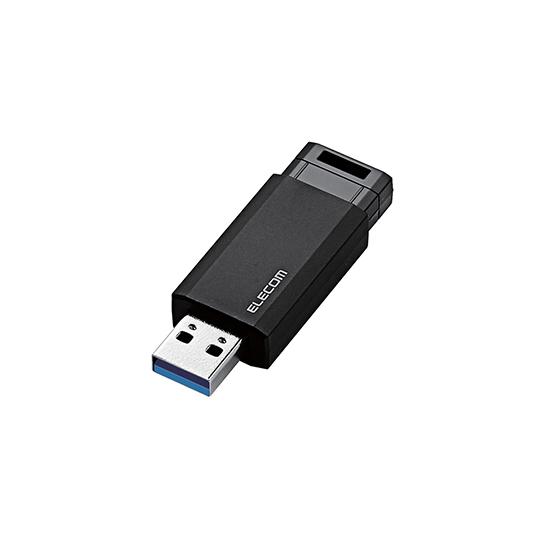 エレコム USB3.1 Gen1 対応 ノック式USBメモリ 128GB ブラック MF-PKU31...