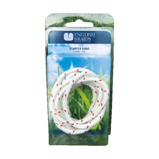 スターターコード 2.8φ×5m 白/赤 ENGLISH BRAIDS 1928T005000 (6...