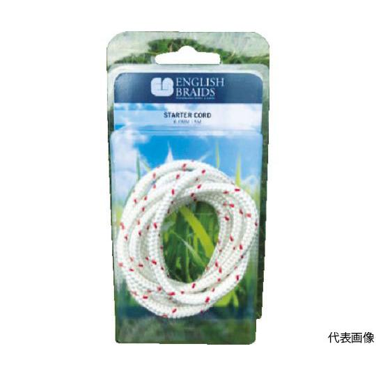 スターターコード 6.0φ×5m 白/赤 ENGLISH BRAIDS 1960T005000 (6...