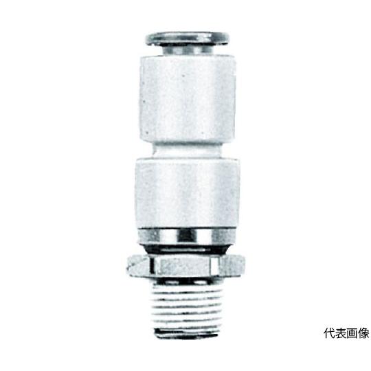ロータリーワンタッチ-ハーフユニオン SMC KSH10-02S (63-2123-51)
