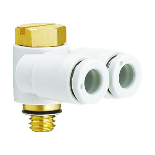 ワンタッチ管継手 ブランチユニバーサルエルボ 4mm・M5X0.8 SMC KQ2Z04-M5A (...