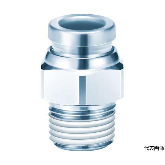 金属ワンタッチ継手ハーフユニオン SMC KQB2H12-02S (63-2194-35)