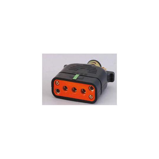 平型安全コネクタ プラグ 電源側 泰和電器 H-202-P (63-2474-26)
