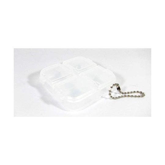 パーツケーススクエア4コマケース ヘッター付 クリアー 明邦化学工業 506186 (63-2916...