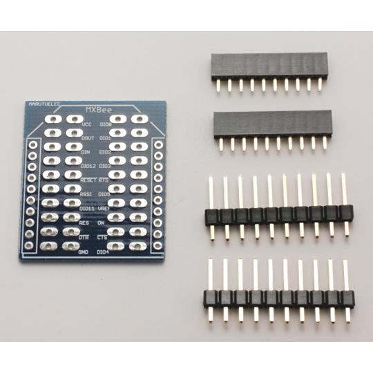 XBeeピッチ変換基板ソケットセット マルツエレック MXBEE (63-3050-51)