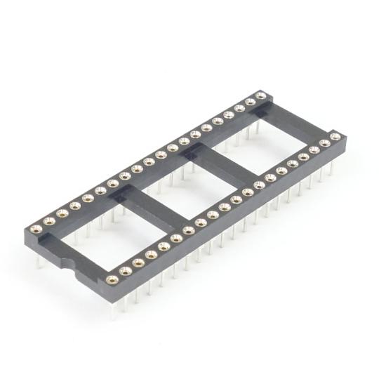 丸ピンICソケット 600MIL 40ピン 2.54mmピッチ GB GB-ICS-6ML40R (...