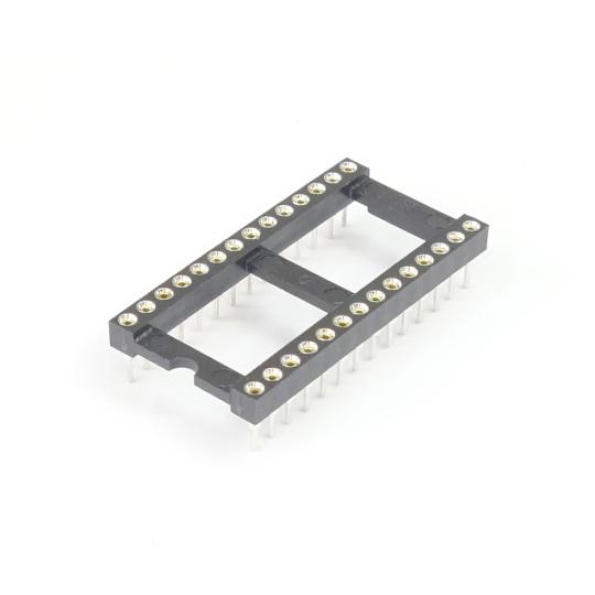 丸ピンICソケット 600MIL 28ピン 2.54mmピッチ 桟あり GB GB-ICS-6ML2...