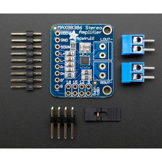 3.7WステレオD級アンプモジュール Adafruit 987 (63-3077-26)