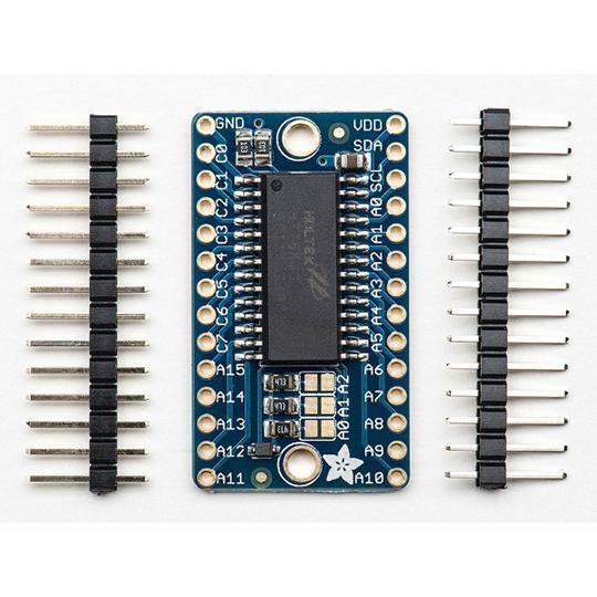 Adafruit 16x8 LED Matrix Driver Backpack - HT16K33...