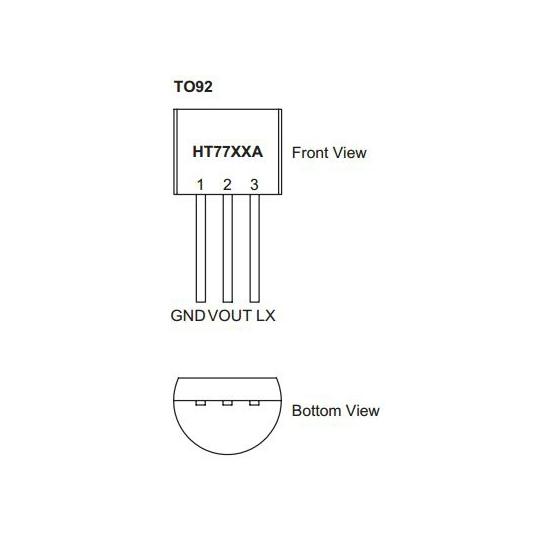 PFMステップアップDC-DCコンバーター HOLTEK HT7750A (63-3094-23)