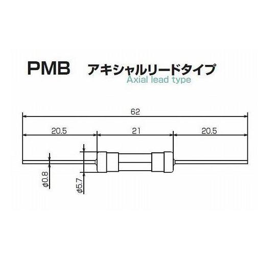 冨士端子工業 リード付ガラス管ヒューズ 125V 10A PMB-ST125V10A (63-309...