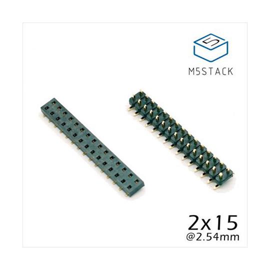 M5Stack用2×15ピンヘッダ/ピンソケットセット M5Stack M5STACK-BUS-SO...