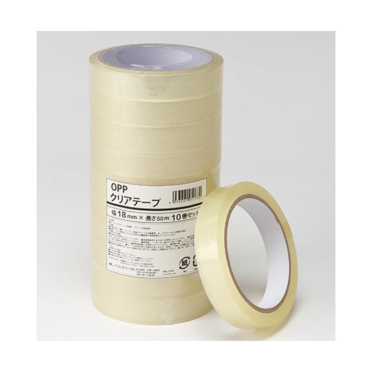 OPPクリアテープ 18mm×50m 1ケース 10巻×20セット入 伊藤忠リーテイルリンク IRL...