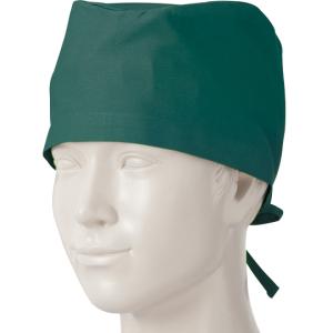 KAZEN 手術帽子 後ヒモ式 グリーン フリー 197-62 フリー (63-4050-15)の商品画像