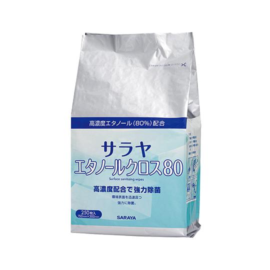 エタノールクロス80 250枚入 詰替 サラヤ 44161 (63-4060-46)