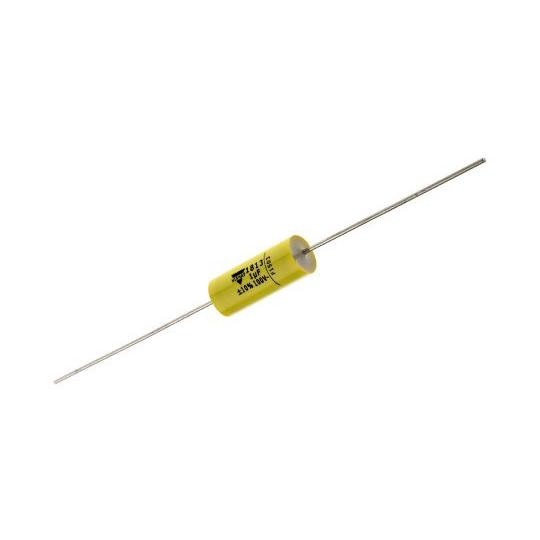 ポリエステルコンデンサ (PET)  63 V ac、100 V dc 1μF ±5％ 1袋 (5個...