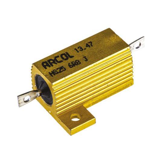 Arcol 大電力用 メタルクラッド抵抗器 25W 6.8Ω ±5％ HS25 6R8 J (63-...
