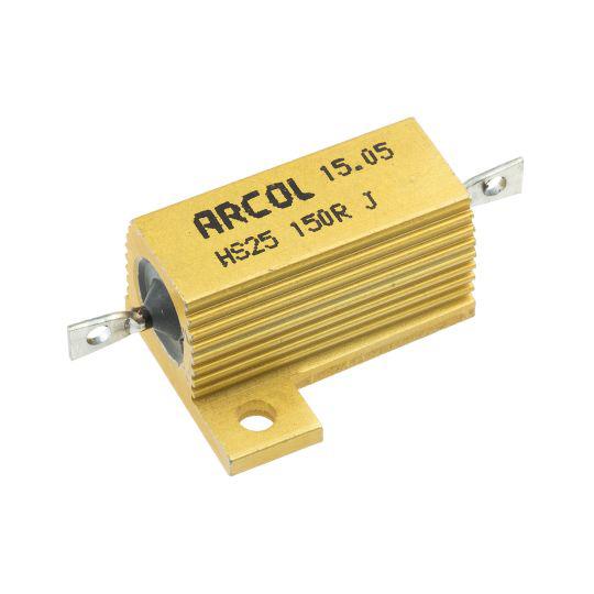 Arcol 大電力用 メタルクラッド抵抗器 25W 150Ω ±5％ HS25 150R J (63...