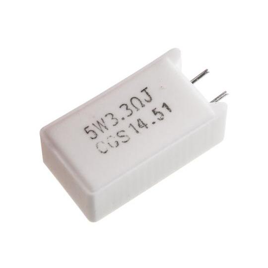 セメント抵抗器 SQM5シリーズ 3.3Ω 5W ±5％ 1袋 5個入 TE Connectivit...