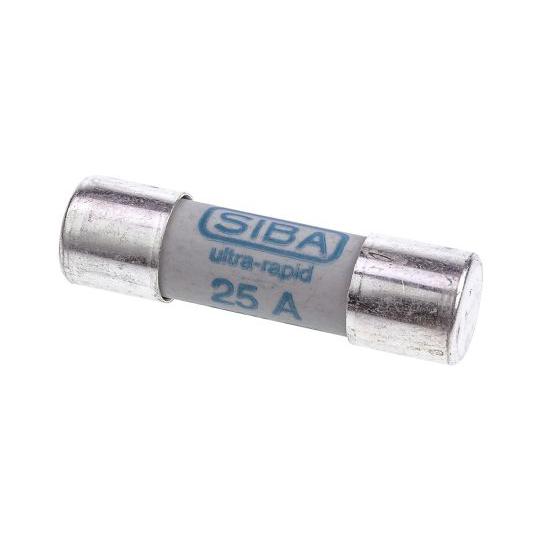 シバ セラミック管ヒューズ 25A 10x38mm 700V ac 1袋 5個入 SIBA 50-1...