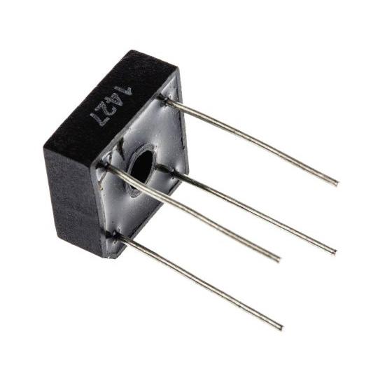 整流用 ブリッジダイオード 単相 3A 200V 4-Pin D 46 1袋 5個入 VISHAY ...