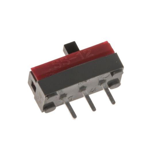 スライドスイッチ 単極双投 SPDT 100 mA @ 30 V dc NKK Switches S...