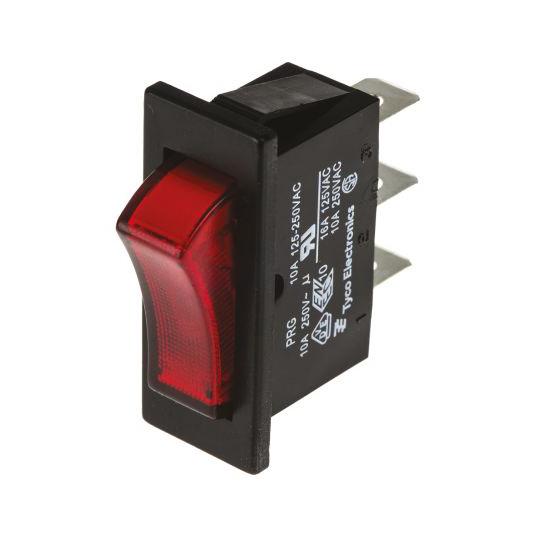 ロッカースイッチ 赤 TE Connectivity 1634202-5 (63-4832-11)