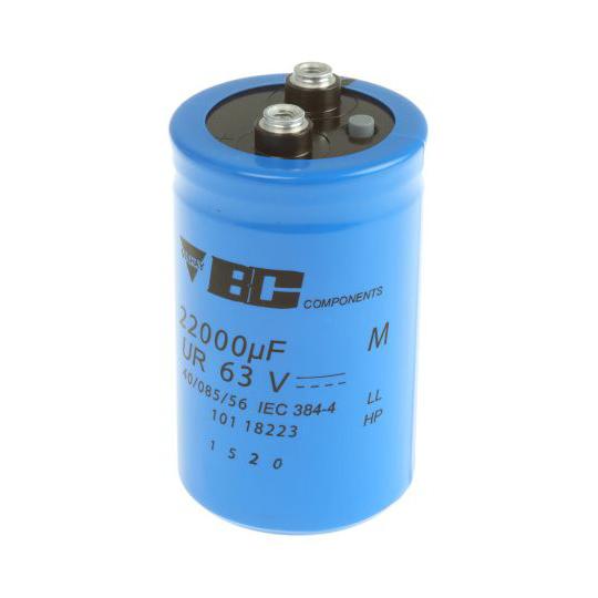 アルミ電解コンデンサ ネジ端子 22000μF Extreme 63V dc VISHAY MAL2...