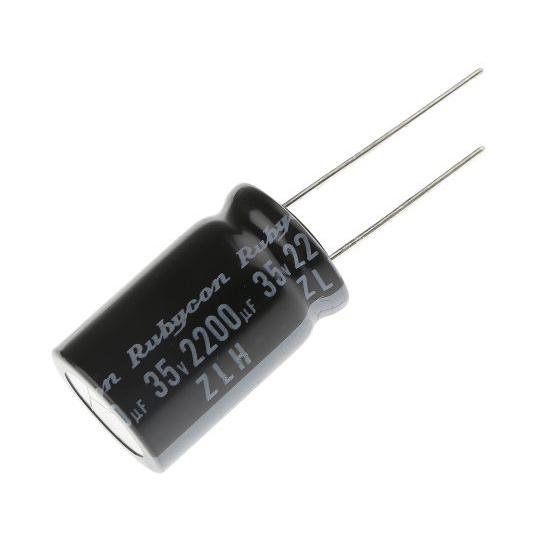 アルミ電解コンデンサ 2200μF 35V dc 1袋 2個入 Ruby-con 35ZLH2200...