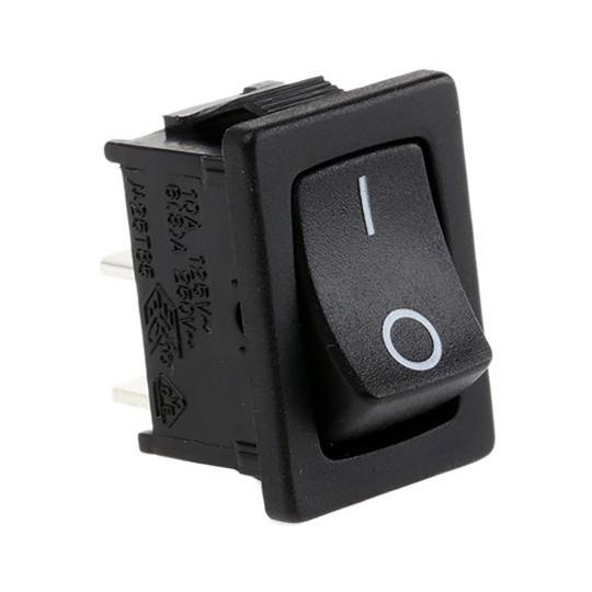 ロッカースイッチ 黒 TE Connectivity PRASA1-16F-BB0BW (63-50...