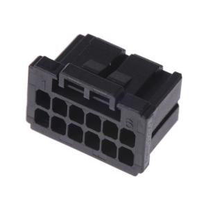コネクタハウジング メス 12極 2列 2.5mm ダイナミック TE Connectivity 1-1827864-6 (63-5018-77)
