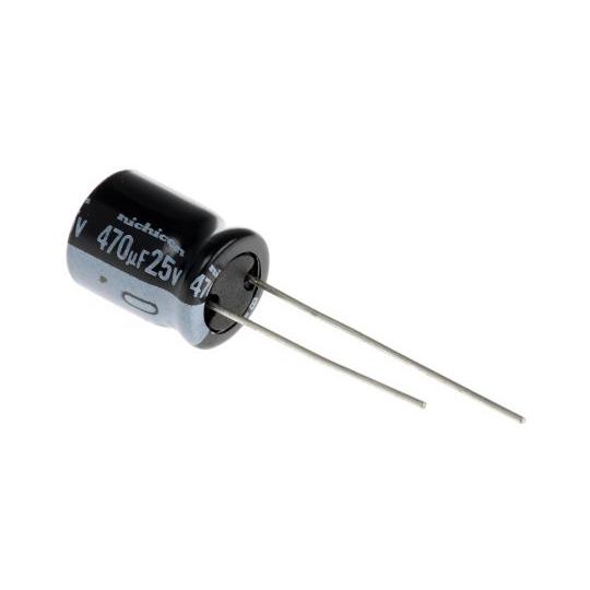 アルミ電解コンデンサ 470μF 25V dc 1袋 10個入 ニチコン UVY1E471MPD (...