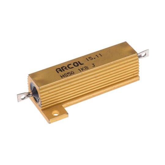 大電力用 メタルクラッド抵抗器 50W 1.8kΩ ±5％ Arcol HS50 1K8J (63-...