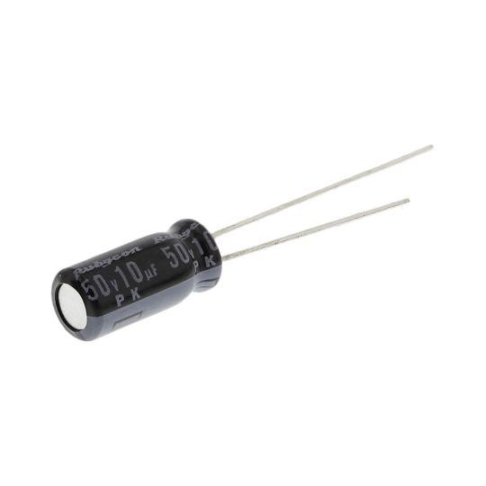 アルミ電解コンデンサ 10μF 50V dc 1袋 25個入 Ruby-con 50PK10MEFC...