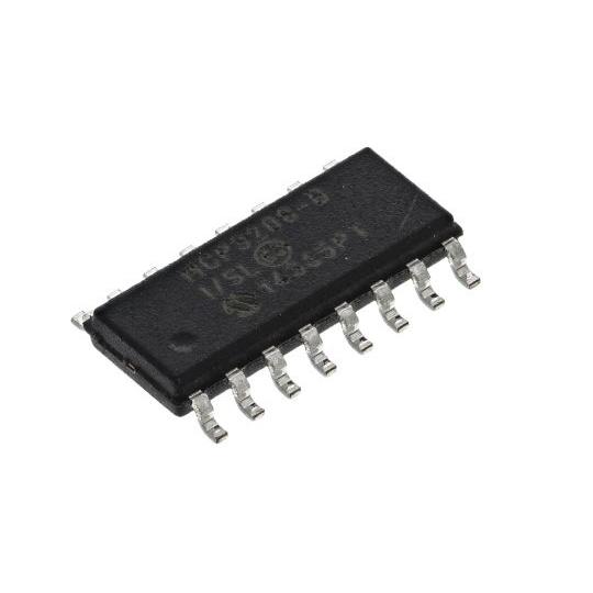 12ビット ADコンバータ SPI 16ピン SOIC Microchip MCP3208-BI/S...