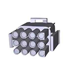 コネクタハウジング オス 12極 3列 6.35mm メイテンロック TE Connectivity 1-480708-0 (63-5153-42)