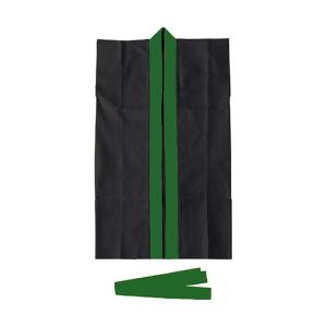 アーテック ロングハッピ不織布 黒 緑襟 J ハチマキ付 3262 (63-5363-26)の商品画像
