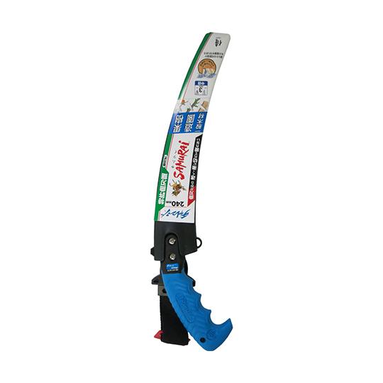 特許曲刃鋸 替刃式 鞘付 チャレンジ 中目 神沢精工 GCM-240-MH (63-5443-97)